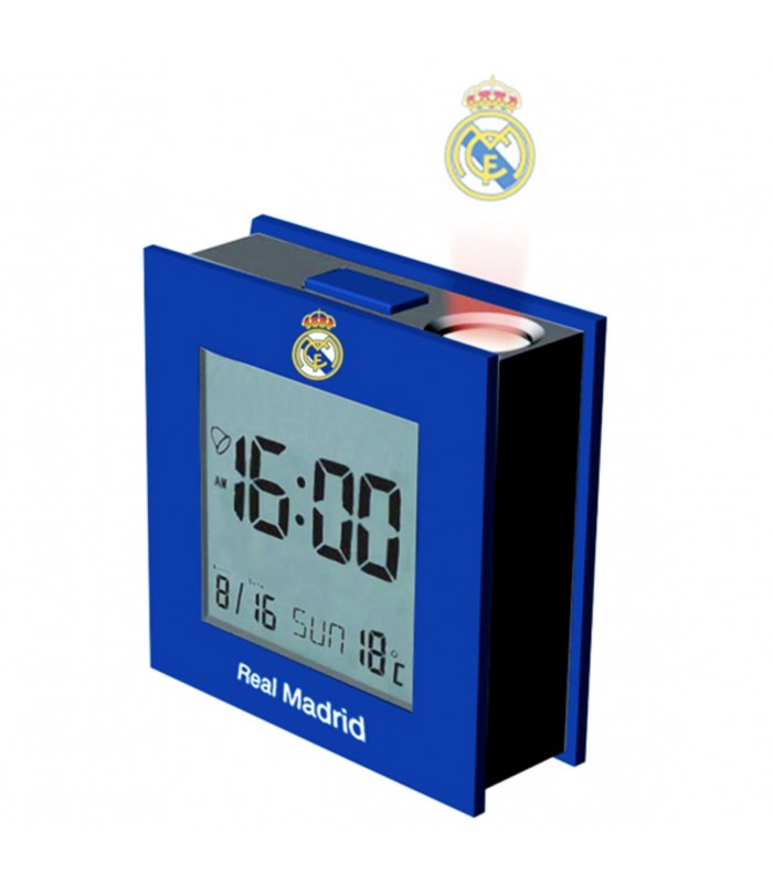 Real Madrid Navy Alarm Clock Bell Football Fan Club Crest Gift Boxed Official 