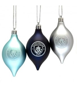 Manchester City Christmas Baubles